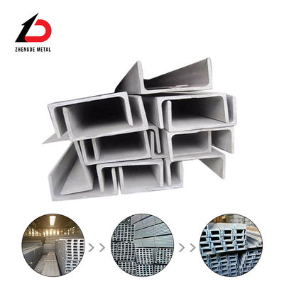 S330 Ss400 Baja struktural H yang digulung panas 100*55*5*8.5 120*60*5.5*9 Baja Cu Channel yang dapat disesuaikan