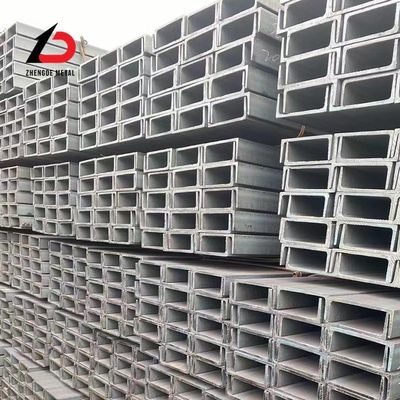 Cold Rolled Carbon Steel U Channel Struktural U Channel Dengan Galvanized En S235jr