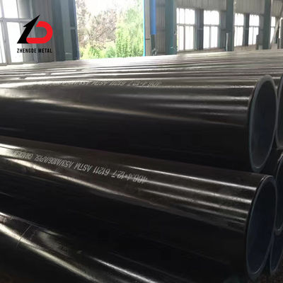 API 5L X42 X52 X56 X6 Sch ASTM A106 A36 A53 DN350 DN400 Spiral Las Pipa Baja Karbon Hitam Ronde CS ERW Pipeline Minyak