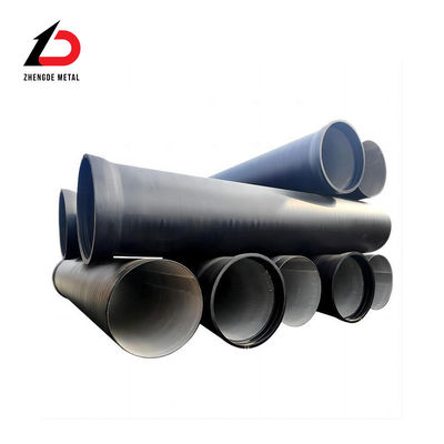 Ukuran yang disesuaikan ISO2531 Cement Lining Ductile Cast Iron Pipe K9 untuk Air Minum