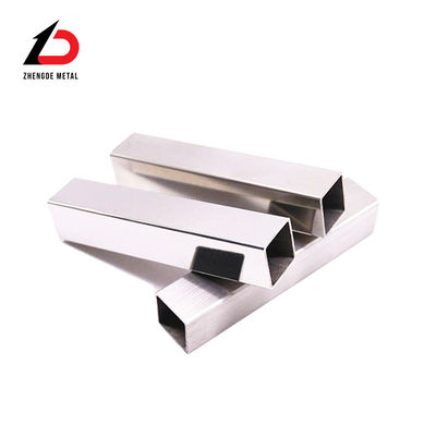 Dekoratif AISI Stainless Steel Pipe Tube persegi panjang Square Ss Hairline