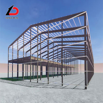 Struktur Kerangka Baja Prefab Customized Gudang Prefabrikasi