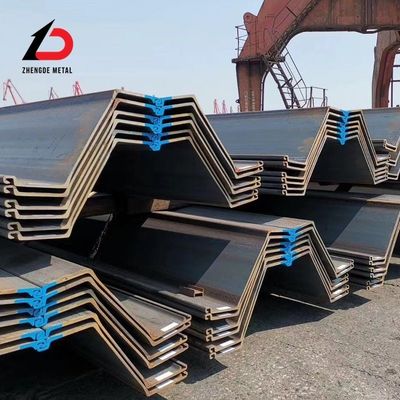 Sy290 U Tipe Hot Rolled Steel Sheet Piles Untuk Pertahanan Dinding