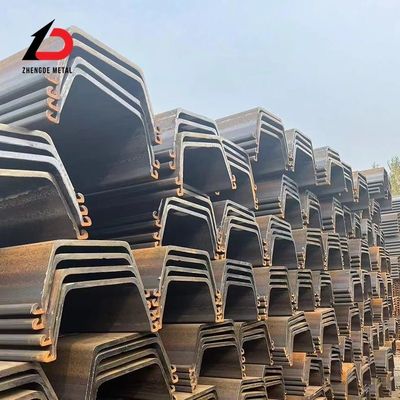S275 S355 Q345 Z Tipe Sheet Pile 400X100X10.5mm 6-12m U/C/Z/T Tipe