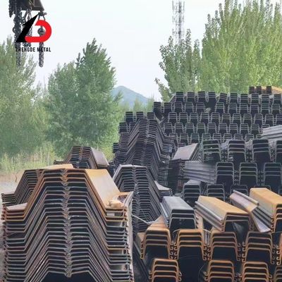 S275 S355 Q345 Z Tipe Sheet Pile 400X100X10.5mm 6-12m U/C/Z/T Tipe