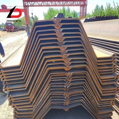 S275 S355 Q345 Z Tipe Sheet Pile 400X100X10.5mm 6-12m U/C/Z/T Tipe