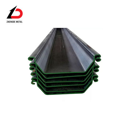 U Tipe Cold Rolled Sheet Pile Disesuaikan Sy290 Untuk Dinding Pendukung