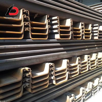 U Tipe Cold Rolled Sheet Pile Disesuaikan Sy290 Untuk Dinding Pendukung