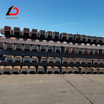 Cold Rolled Steel Sheet Pile Bagian U Tipe Sheet Piles Mudah Pengelasan