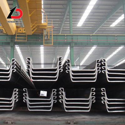 Cold Rolled Steel Sheet Pile Bagian U Tipe Sheet Piles Mudah Pengelasan