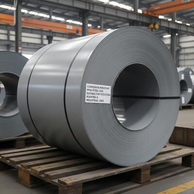 Korosi tahan PPGI Steel Coil Prepainted Galvanized Steel Sheet Cocok untuk atap struktural dan penggunaan industri