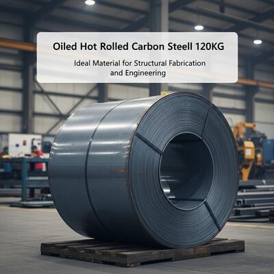 Oiled Hot Rolled Carbon Steel Coil 120KG Bahan Ideal untuk Fabrikasi Struktural dan Teknik