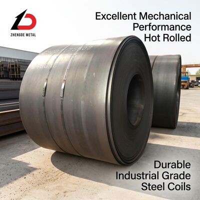 Hot Rolled Carbon Steel Coil 1.2-25mm Ketebalan 600-2000mm Lebar Q235 Q345 Kelas untuk Konstruksi