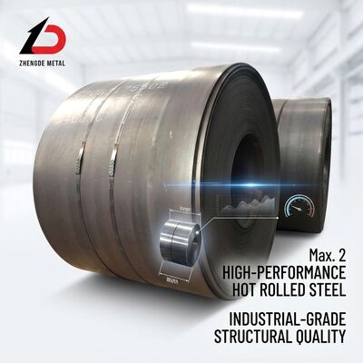 Kumparan Baja Karbon Canai Panas Lebar 2000mm Q235B Q345B Tugas Berat 2-25mm Tangki Penyimpanan Pembuatan Kapal