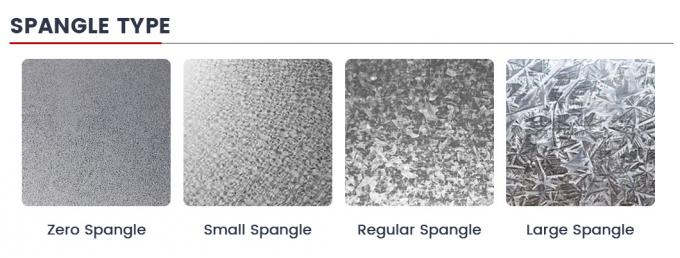 ASTM JIS Dx51d Galvanized Rolled Coil Hot Diped dengan Lapisan Spangle Normal 4