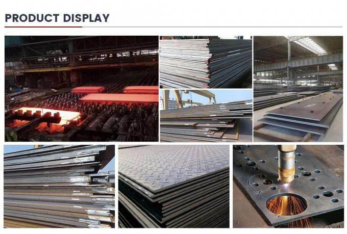 Q235B Ss400 S235jr ASTM A36 St37-2 Q345b S355jr Plat baja bergelombang panas Lemparan besi datar Jaring lentur formwork lembaran logam untuk konstruksi beton 8