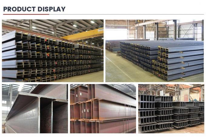 Hot Dip Galvanized Struktur Baja Karbon I / H Balok Untuk Solar Mounting System Disesuaikan Struktural 7