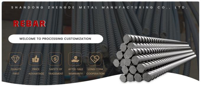Bangunan Konstruksi Baja Rebar B500b 1/2 Inch 3/8 Inch 8mm 10mm 16mm Iron Rod 0