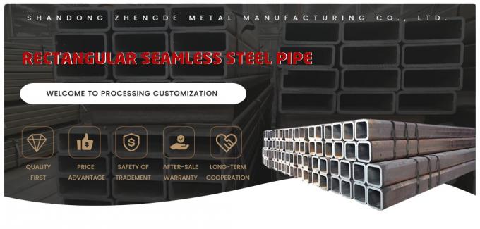 Spesifikasi3 Zd-Hrssp20e80/90/102/118/120 Custom Finish Rectangular Seamless Steel Tube Untuk Pemeriksaan Sebelum Pengiriman 0