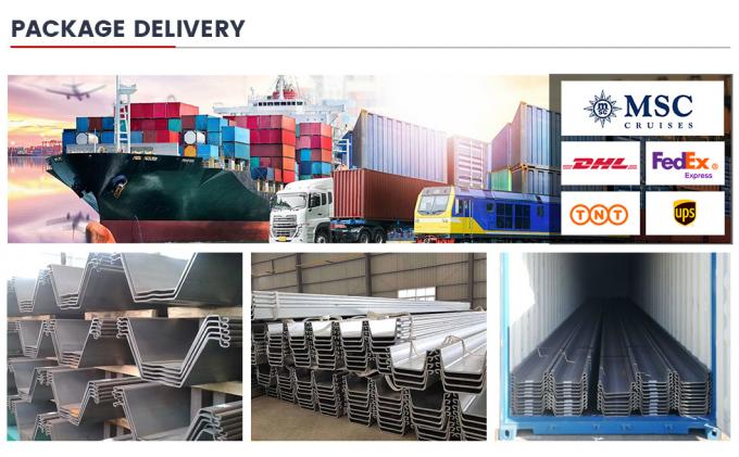 400*170 U Z L Steel Sheet Pile Dengan Ukuran Disesuaikan 10